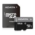 ADATA （エーデータ） Premier microSDXC UHS-I Class10 R/W:50/10 64GB AUSDX64GUICL10-RA1