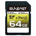 SUNEAST (サンイースト) ULTIMATE PRO SDXCカード 64GB UHS-II V90 U3 SE-SDU2064GA300