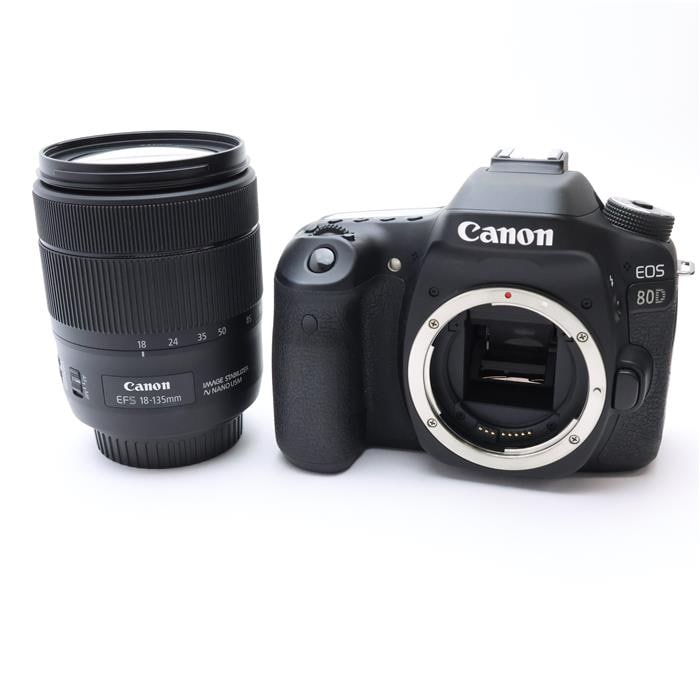 中古)Canon (キヤノン) EOS 80D EF-S18-135 IS USM レンズキット（商品