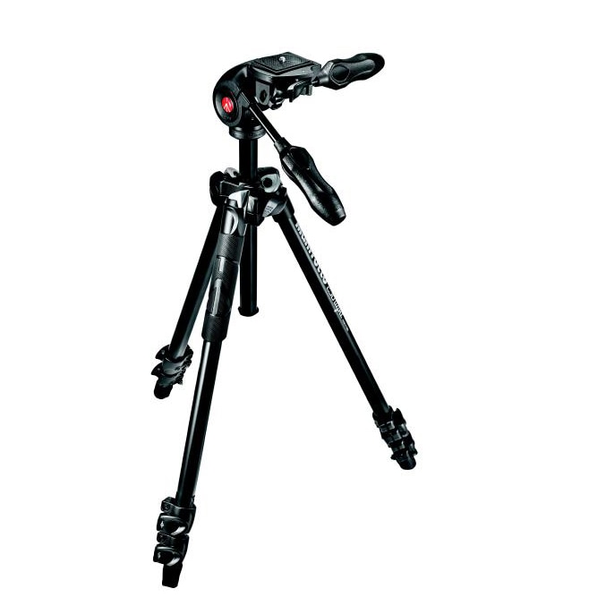 Manfrotto (マンフロット) 290LIGHTアルミニウム3段三脚＋3ウェイ雲台キット MK290LTA3-3W
