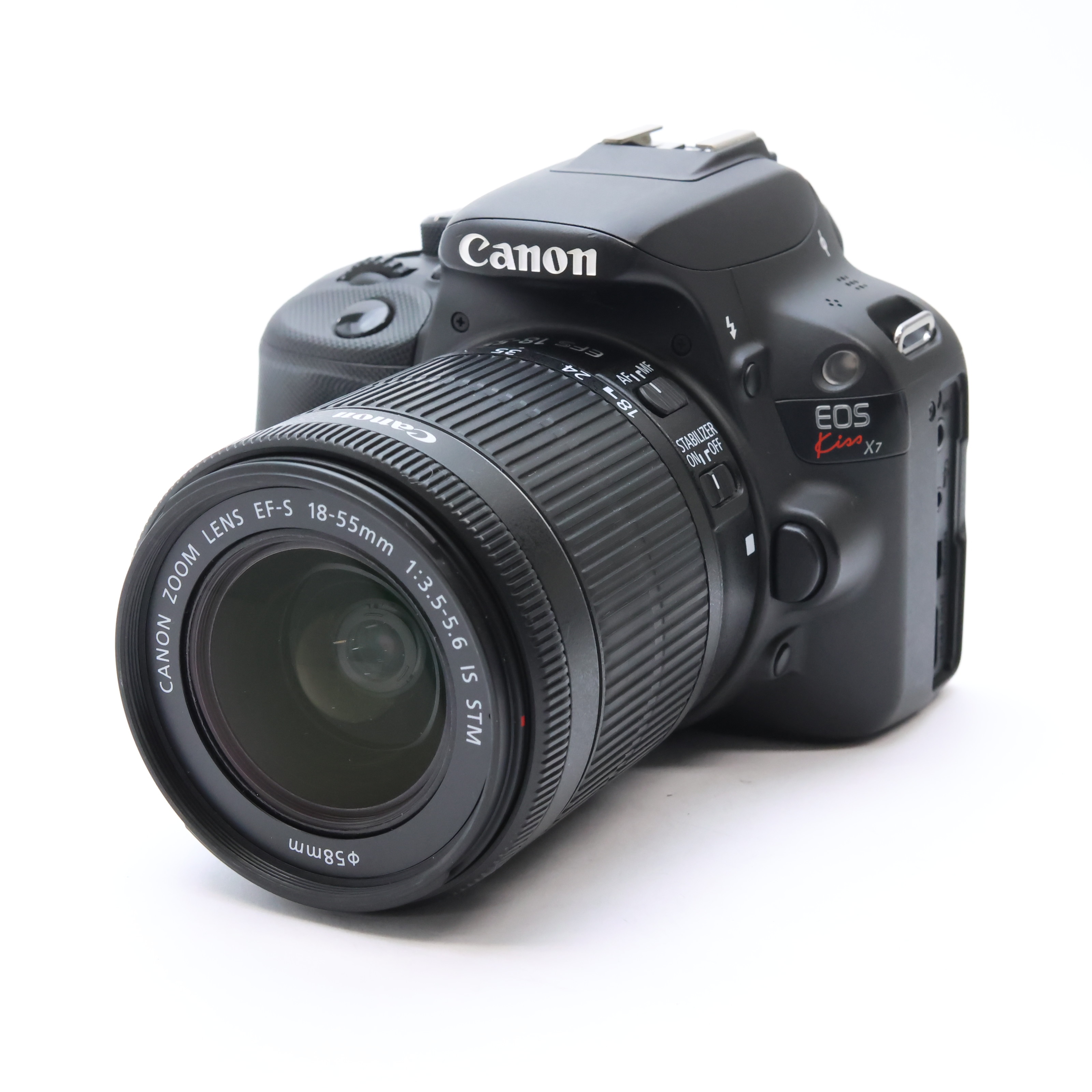 中古)Canon (キヤノン) EOS Kiss X7 EF-S18-55 IS STM レンズキット