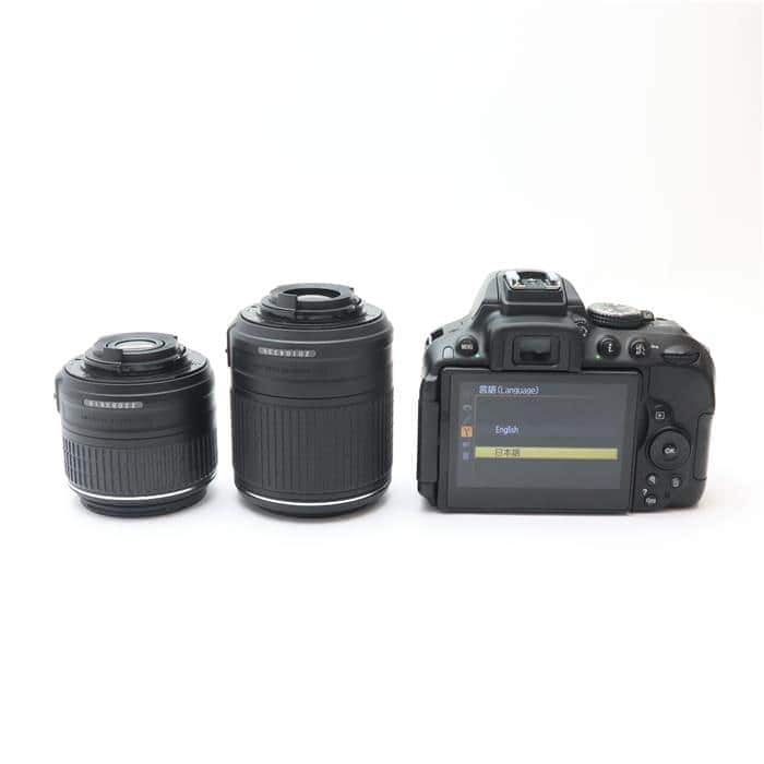 お値打ち⭐️Nikon D5300 ダブルズームキット2 ブラック レンズ美品 ニコン D5300 ダブルズームキット2 ブラック | デジタル一眼レフ