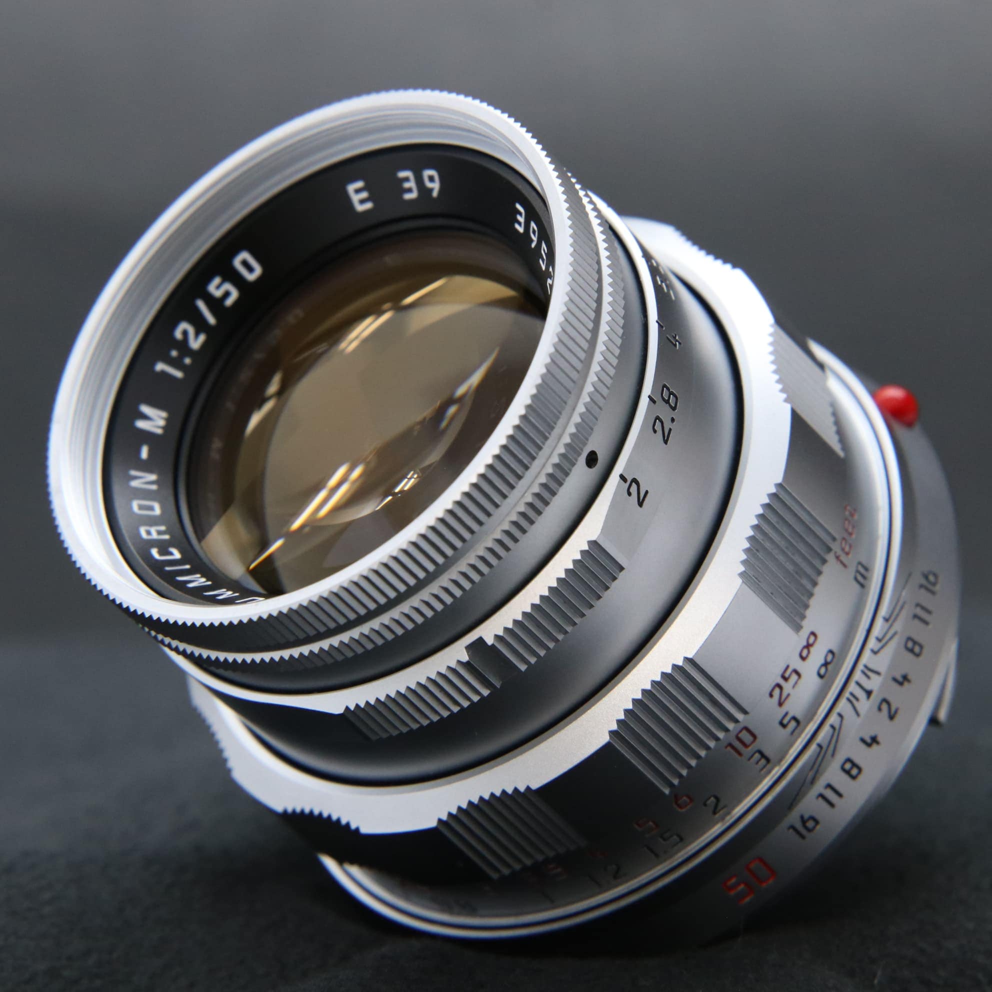 【中古】Leica ライカ SUMMICRON-M 50mm f/2 シルバー E39 第4世代 LEICA - Leica SUMMICRON-M 50mm F2 E39 第4世代 シルバーの通販 by