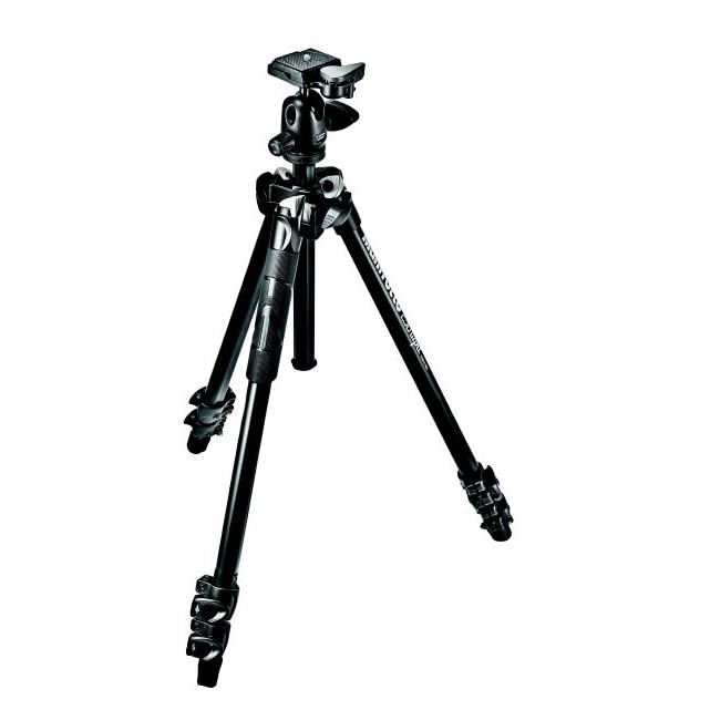 Manfrotto (マンフロット) 290LIGHTアルミニウム3段三脚＋ボール雲台キット MK290LTA3-BH
