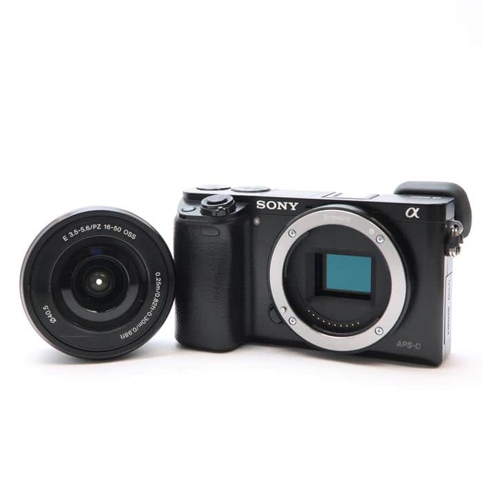 中古)SONY (ソニー) α6000パワーズームレンズキット ILCE-6000L B 