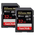 SanDisk (サンディスク) ExtremePRO SDHCカード UHS-I 32GB SDSDXXG-032G-GN4IN 海外パッケージ版 2枚セット