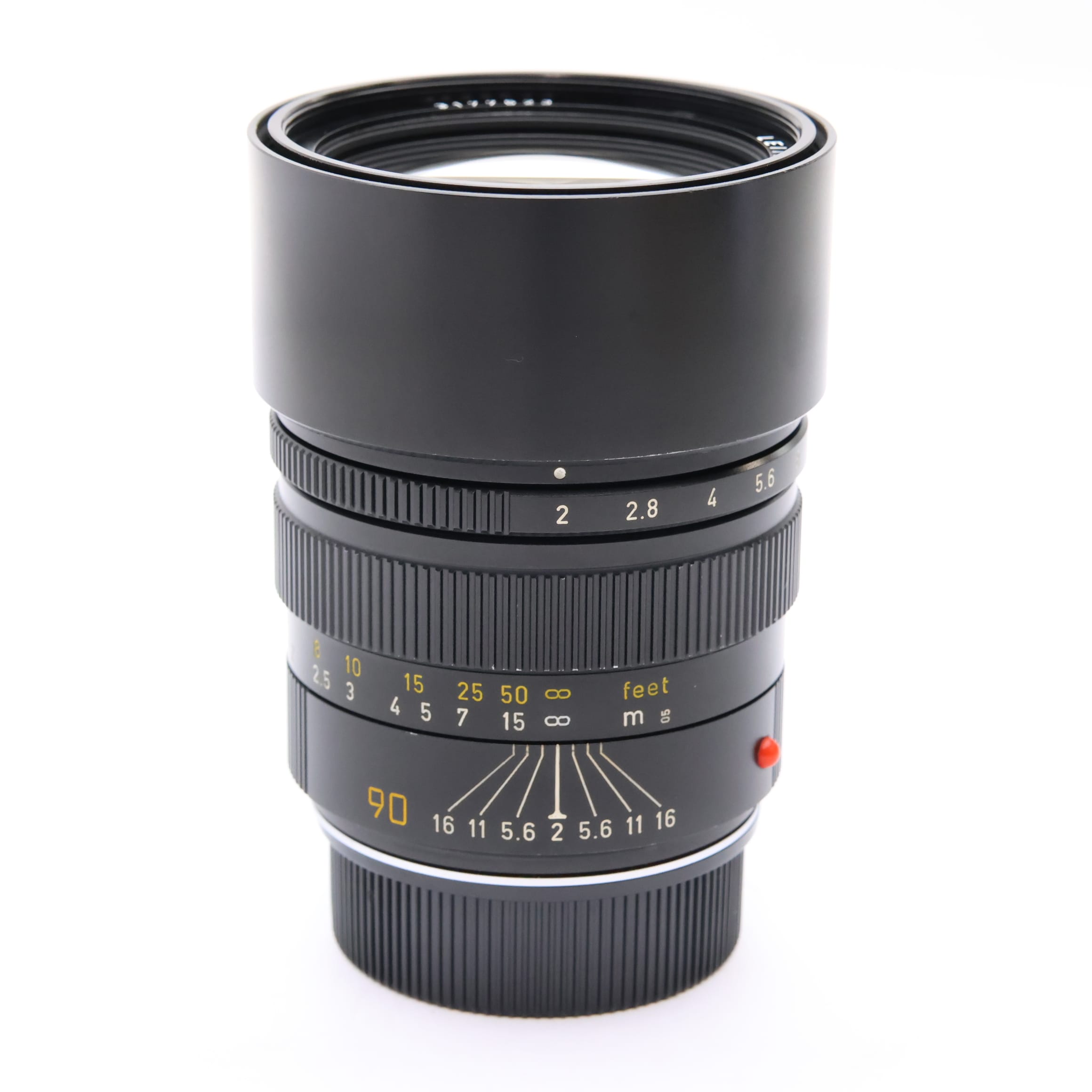 Leica ズミクロン M 90mm F2 Ver.4 ブラック E55 中古)Leica (ライカ) ズミクロン M90mm F2 E55 フード組込 ブラック