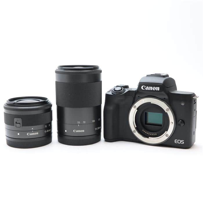 中古/美品】CANON EOS kiss M ダブルズームレンズキット+おまけ