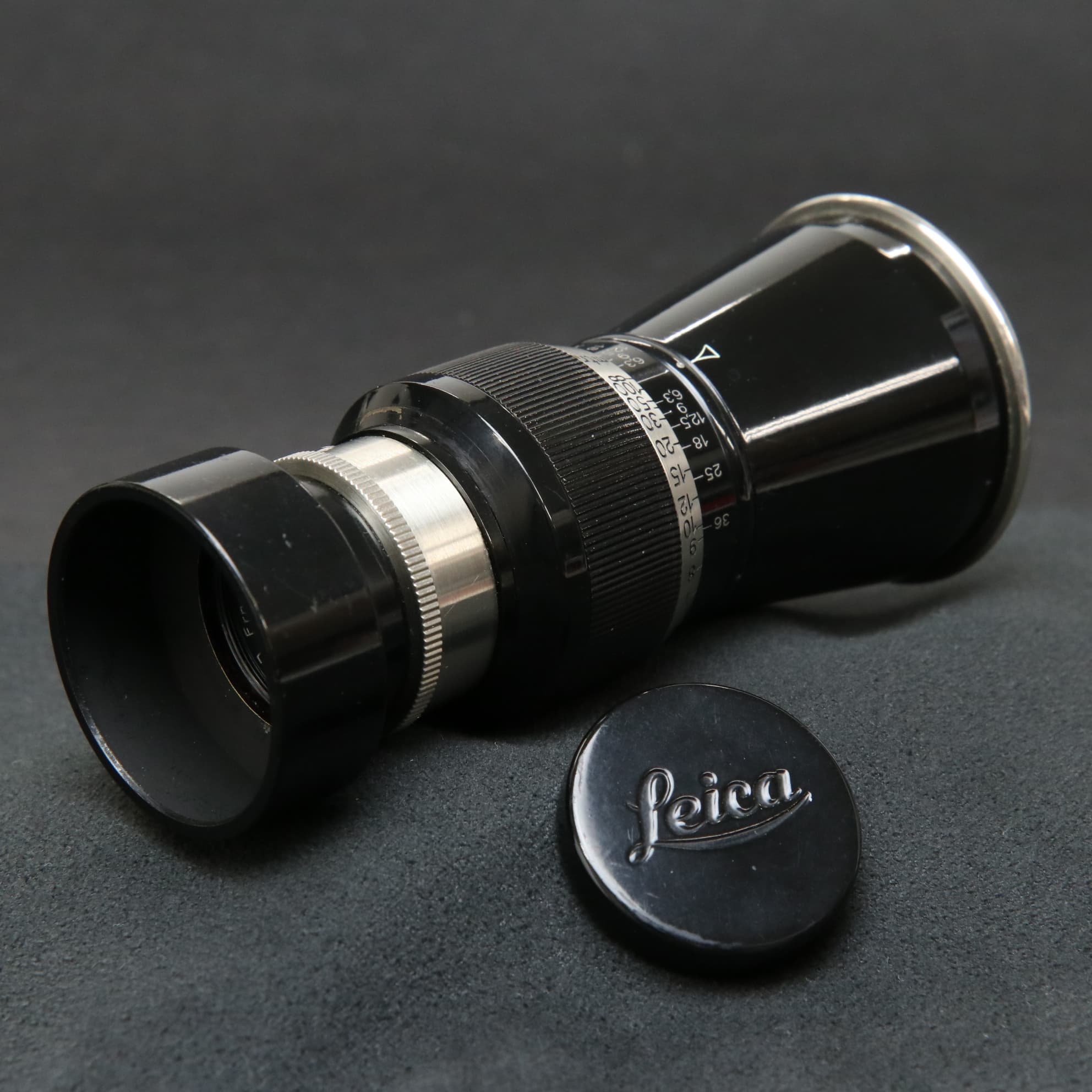 中古)Leica (ライカ) エルマー L105mm F6.3 山岳 クローム フード付