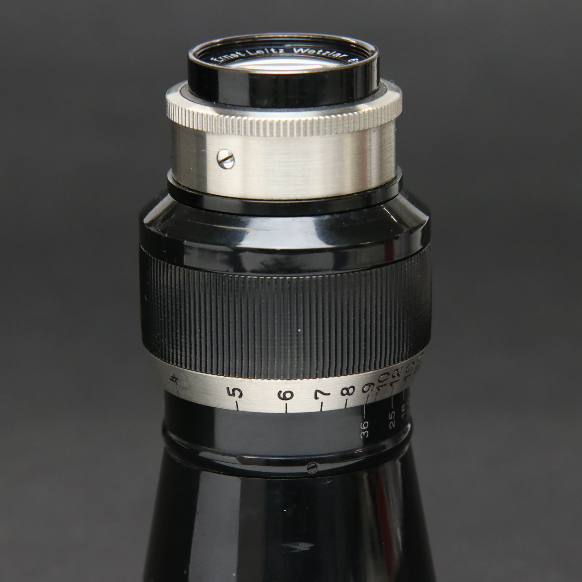 中古)Leica (ライカ) エルマー L105mm F6.3 山岳 クローム フード付