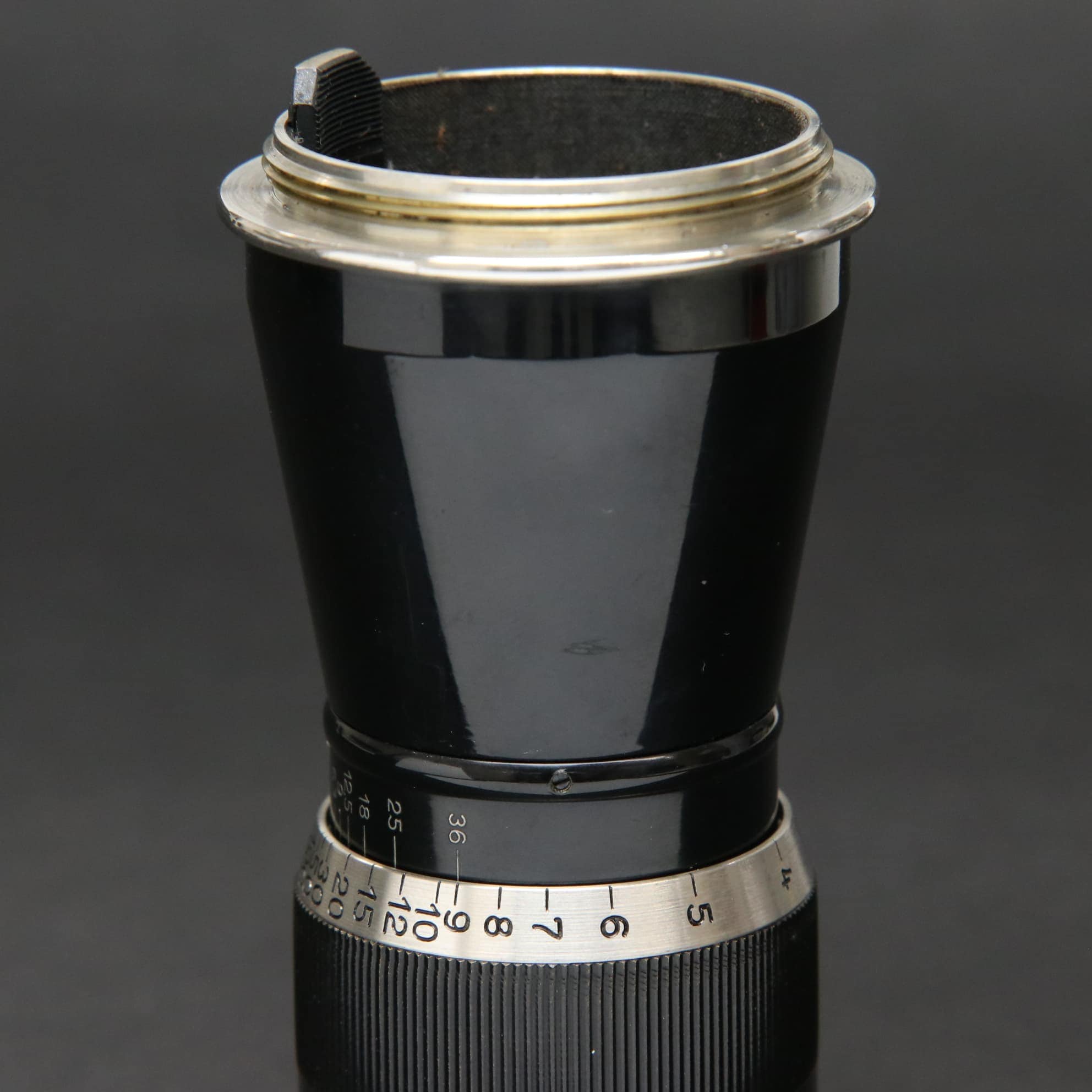 中古)Leica (ライカ) エルマー L105mm F6.3 山岳 クローム フード付