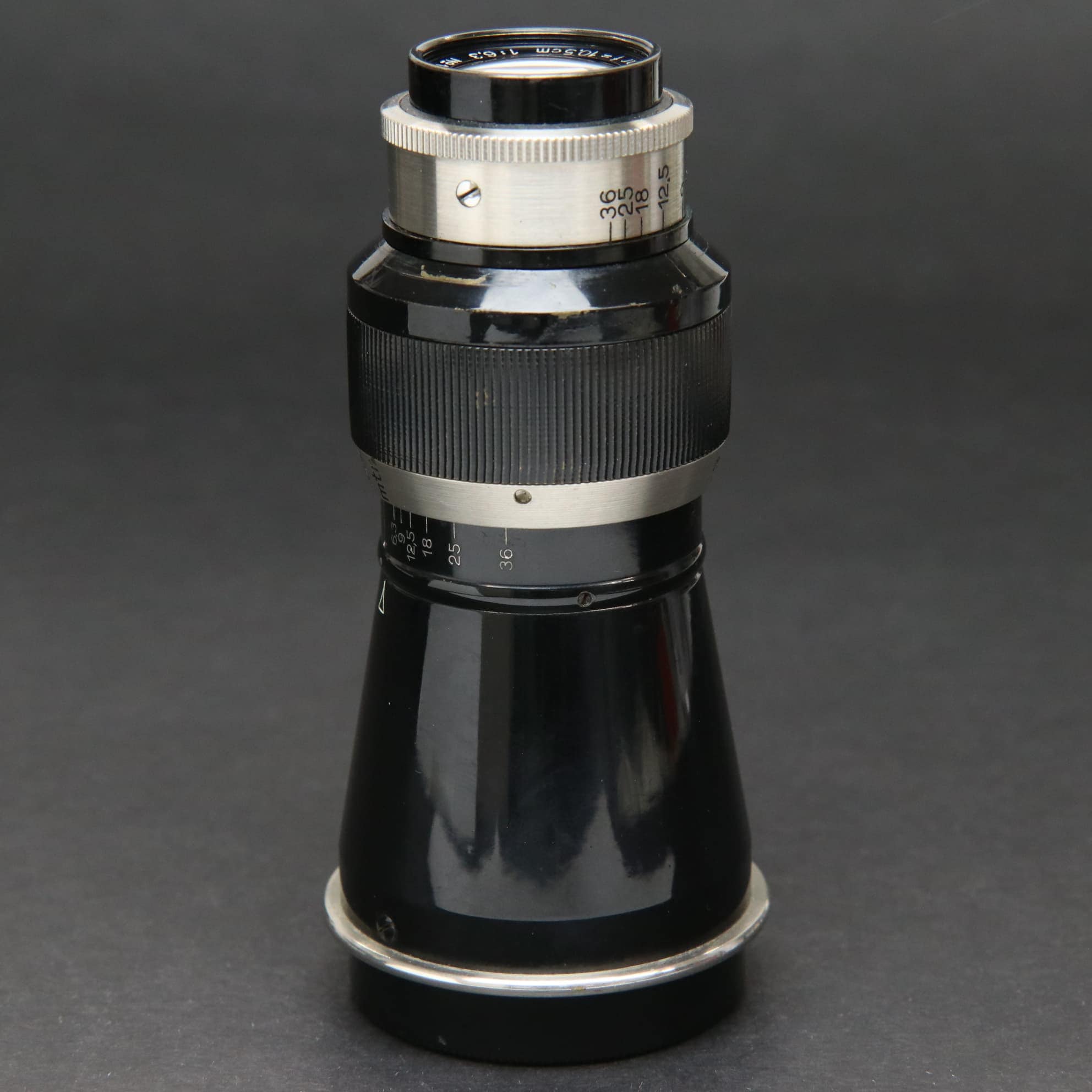 【極美品】ライカ｜エルマー 105mm F6.3（山岳／マウンテン）クローム Mountain Elmar 105mm f6.3 (L) – FLASHBACK CAMERA