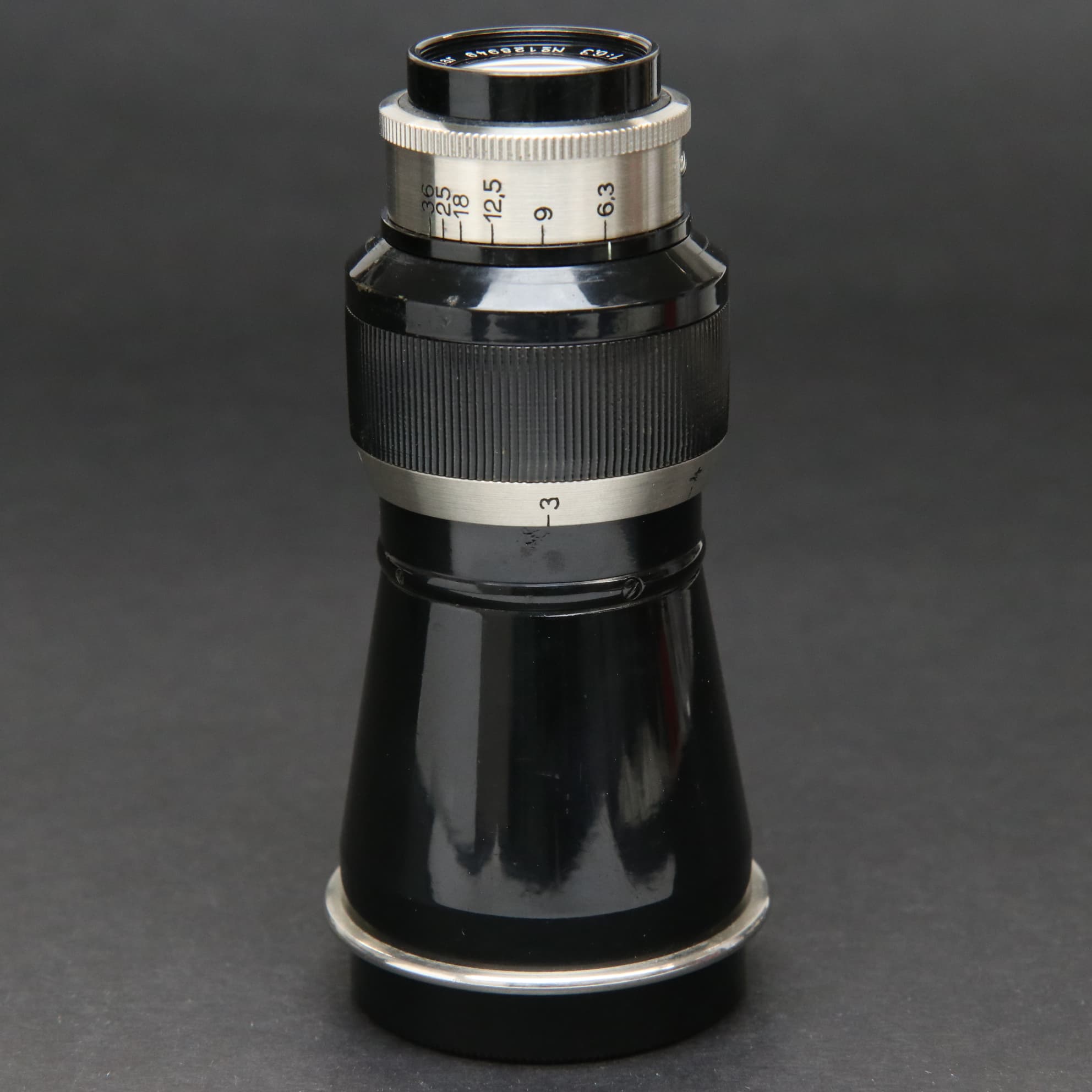 中古)Leica (ライカ) エルマー L105mm F6.3 山岳 クローム フード付