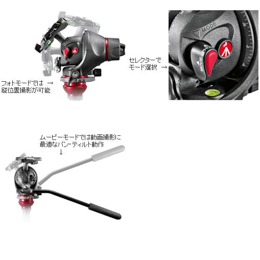 Manfrotto (マンフロット) 055 マグネシウムフォト-ムービー雲台Q5 付きMH055M8-Q5