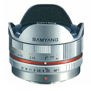 SAMYANG (サムヤン) 7.5mm F3.5 フィッシュアイ(マイクロフォーサーズ用) シルバー メイン