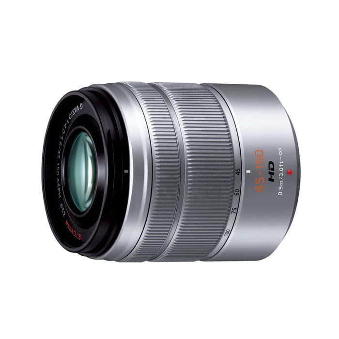 (新品)Panasonic (パナソニック) LUMIX G VARIO 45-150mm F4.0-5.6 ASPH. MEGA O.I.S.  シルバー（商品ID：4902704014917）詳細ページ | デジタルカメラ、ミラーレスカメラ、交換レンズの総合サイト｜マップカメラ