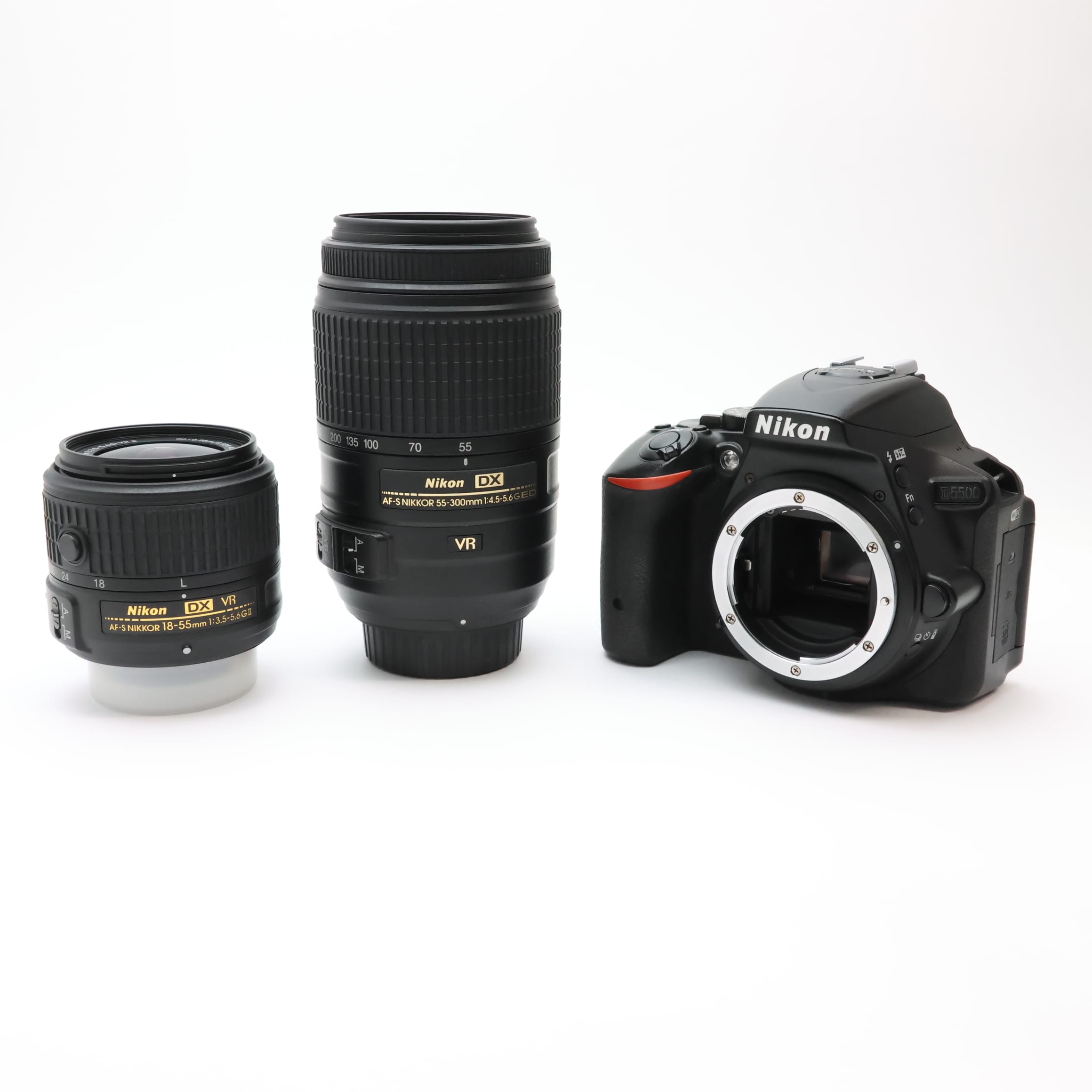 中古)Nikon (ニコン) D5500 ダブルズームキット ブラック（商品ID