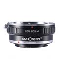 K&F Concept (ケーアンドエフ・コンセプト) マウントアダプター キヤノンEFレンズ/キヤノンEOS Mボディ用  KF-EFEM