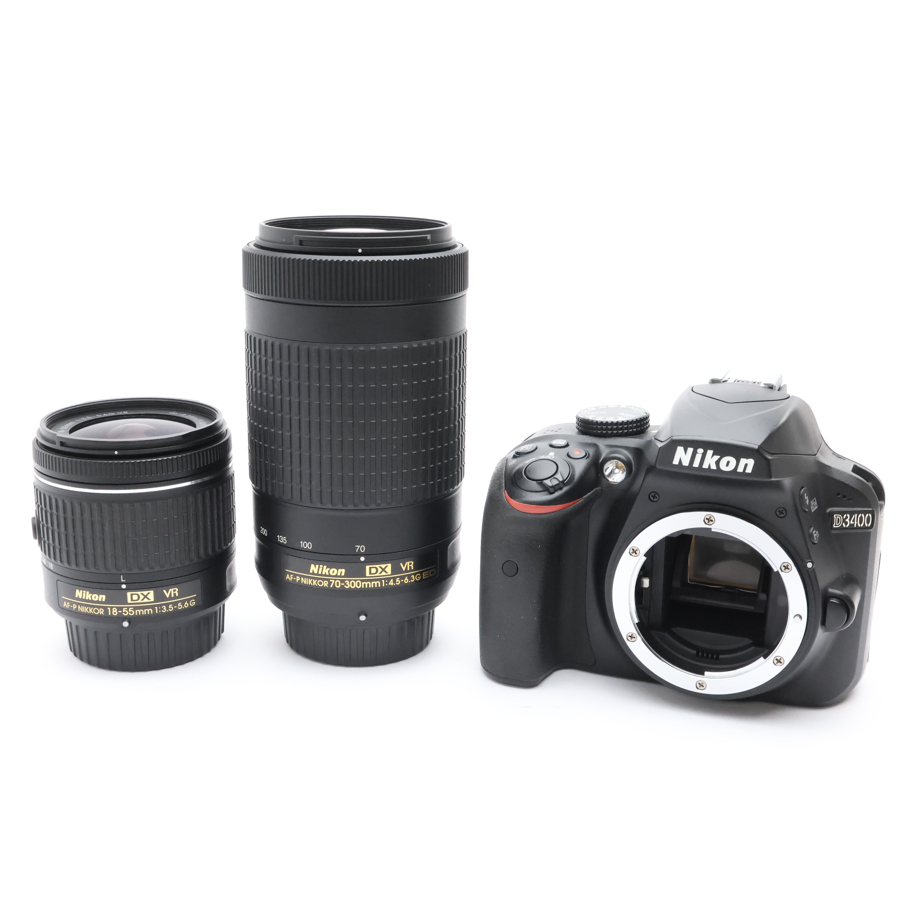 中古)Nikon (ニコン) D3400 ダブルズームキット ブラック（商品ID 