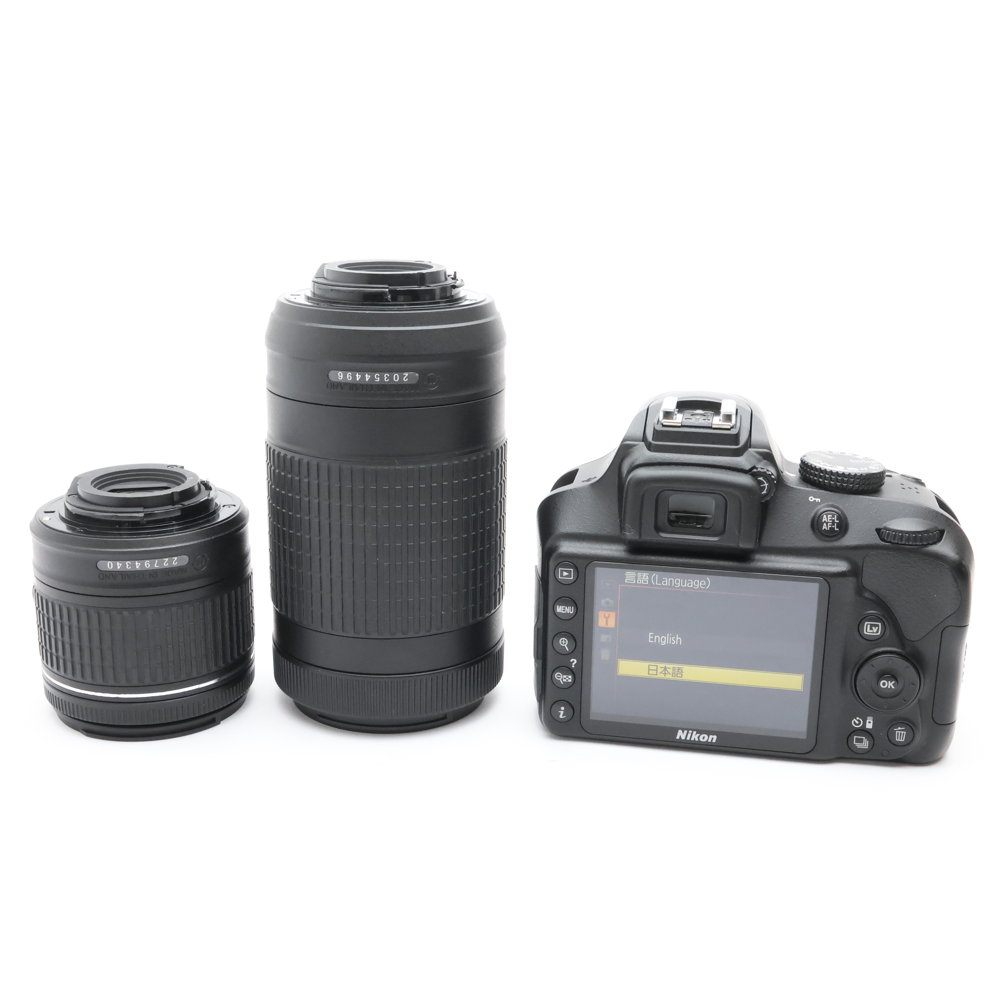 Nikon◇デジタル一眼カメラ D3400 ダブルズームキット [ブラック 