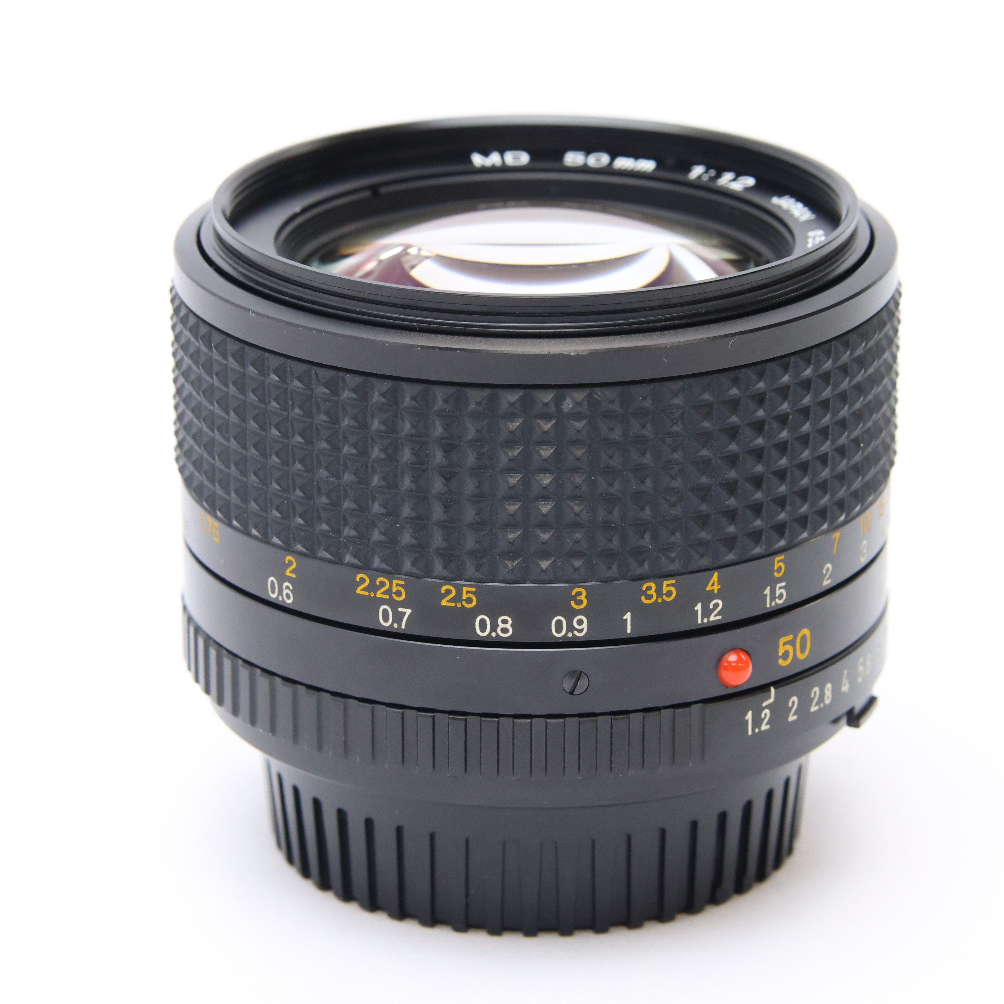 美品 MINOLTA MD 50mm F1.2 ミノルタ マニュアルレンズ 中古)MINOLTA (ミノルタ) New MD 50mm F1.2 ※MD 表記 黄色数字（商品ID
