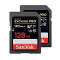 SanDisk (サンディスク) ExtremePRO SDXCカード UHS-I 128GB SDSDXXY-128G-GN4IN 海外パッケージ版 2枚セット