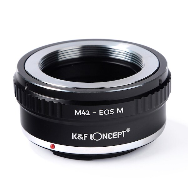 K&F Concept (ケーアンドエフ・コンセプト) マウントアダプター M42レンズ/キヤノンEOS Mボディ用  KF-42EM