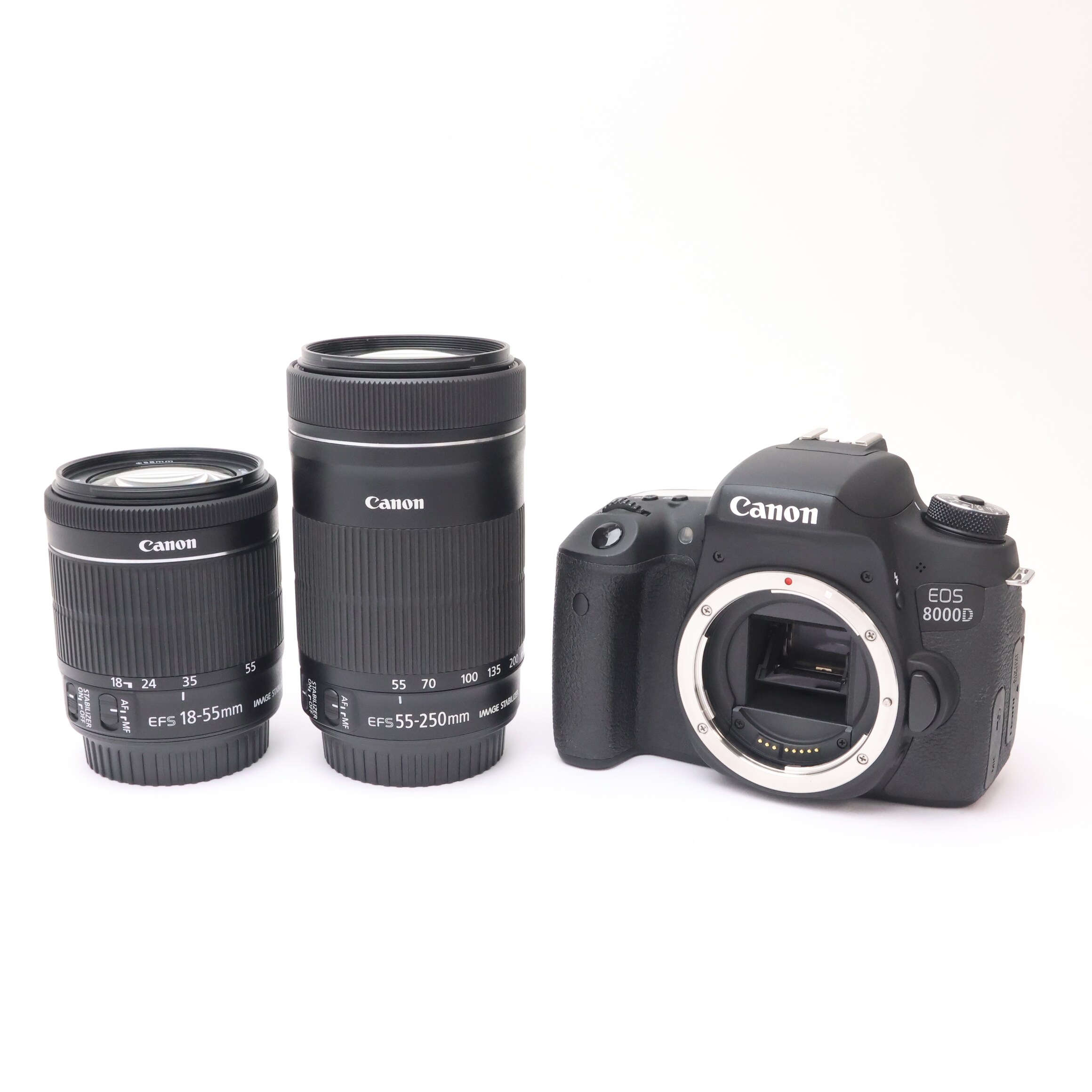 中古)Canon (キヤノン) EOS 8000D ダブルズームキット（商品ID 