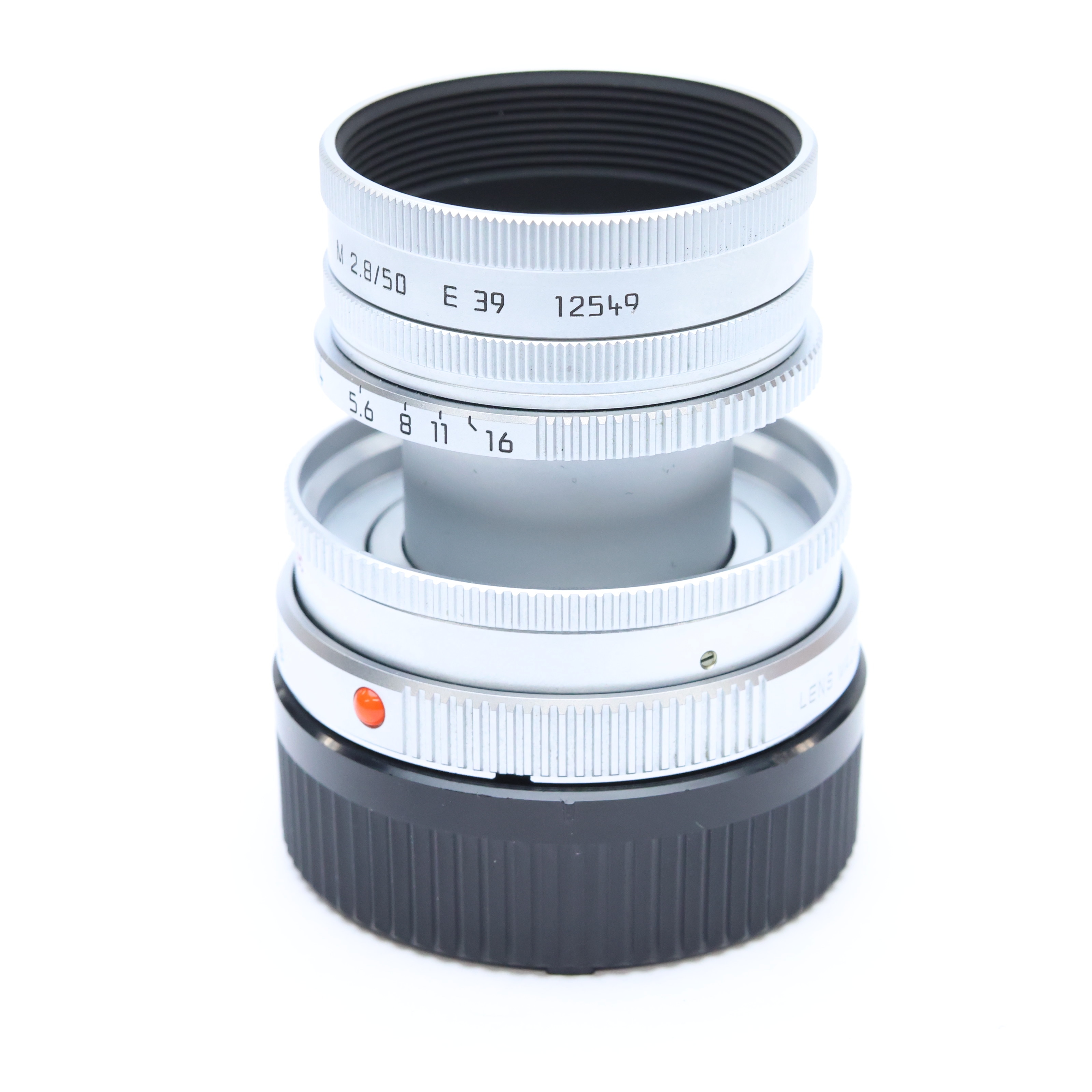 中古)Leica (ライカ) エルマー M50mm F2.8 沈胴式 ※最短0.7m シルバー