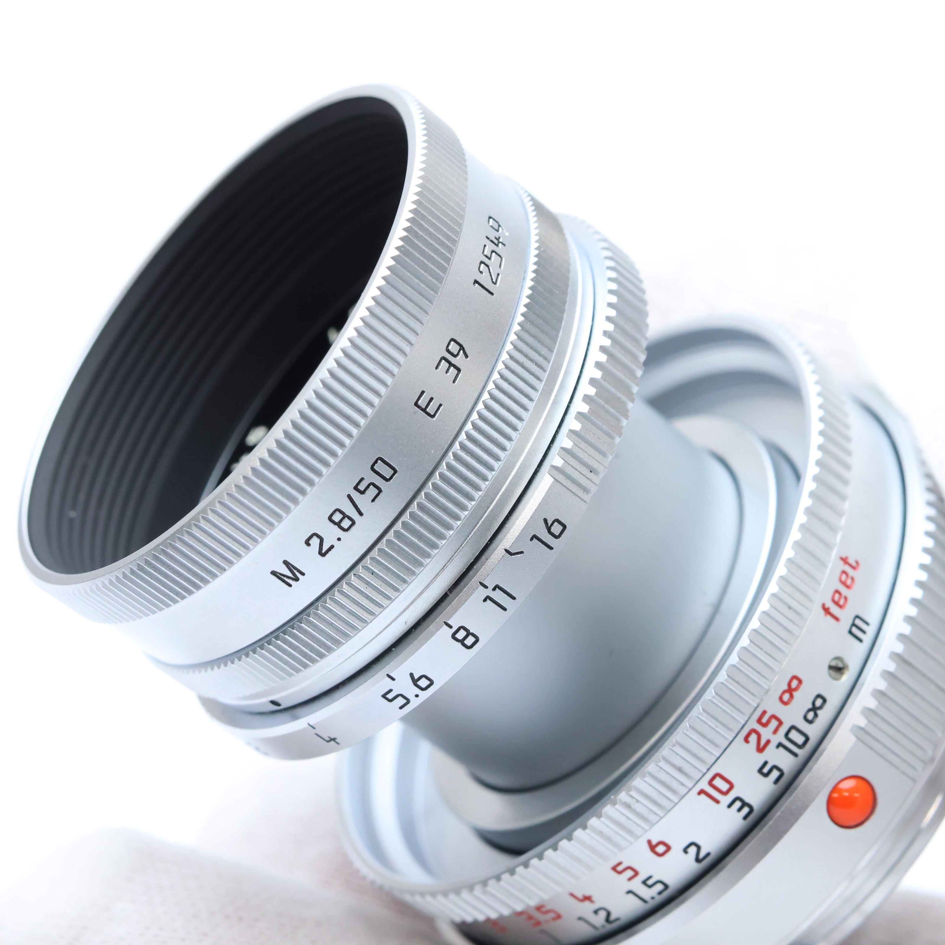 中古)Leica (ライカ) エルマー M50mm F2.8 沈胴式 ※最短0.7m シルバー