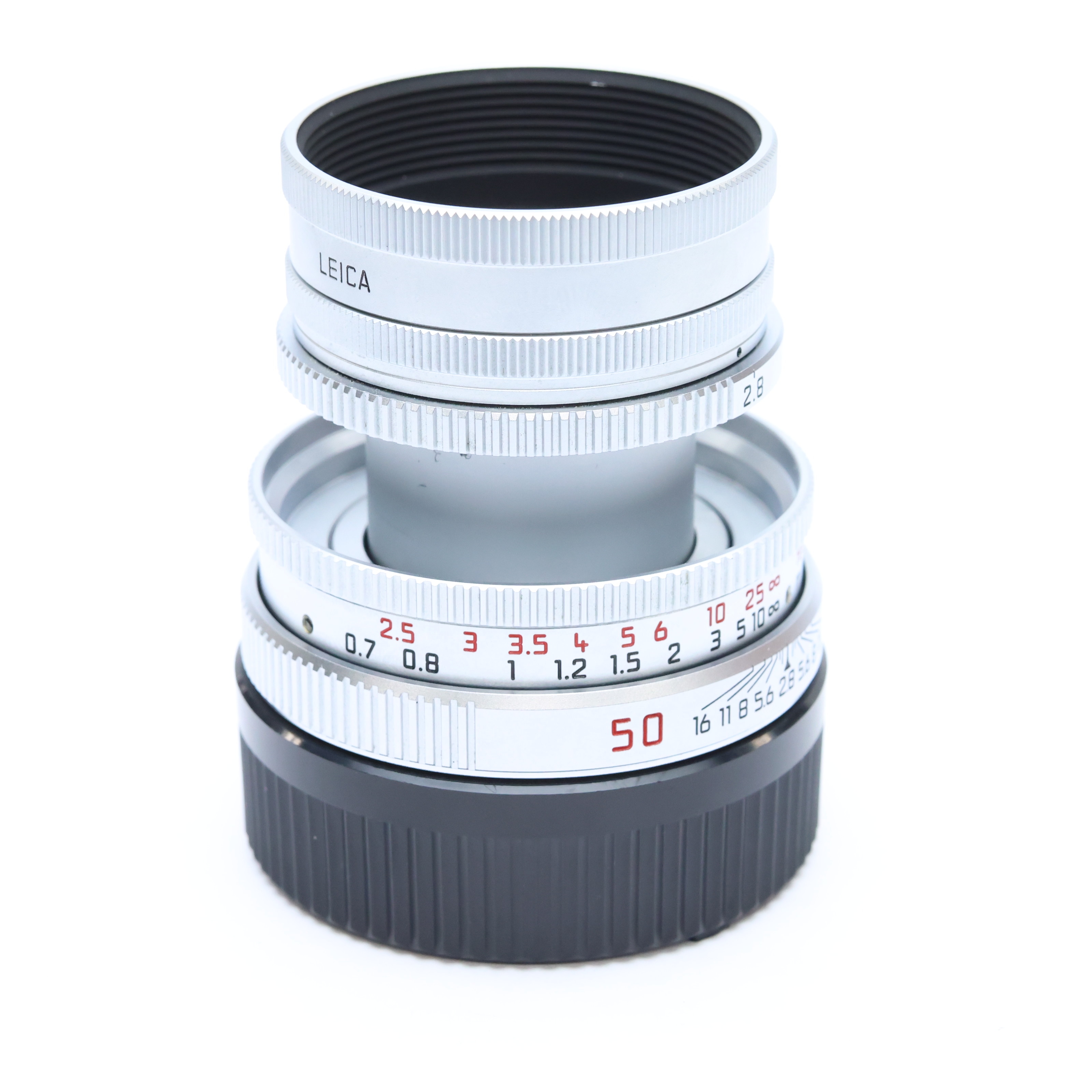 中古)Leica (ライカ) エルマー M50mm F2.8 沈胴式 ※最短0.7m シルバー