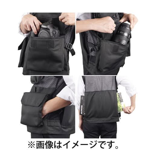 新品)HAKUBA (ハクバ) GW-PRO RED カメラマンメッシュベスト XL
