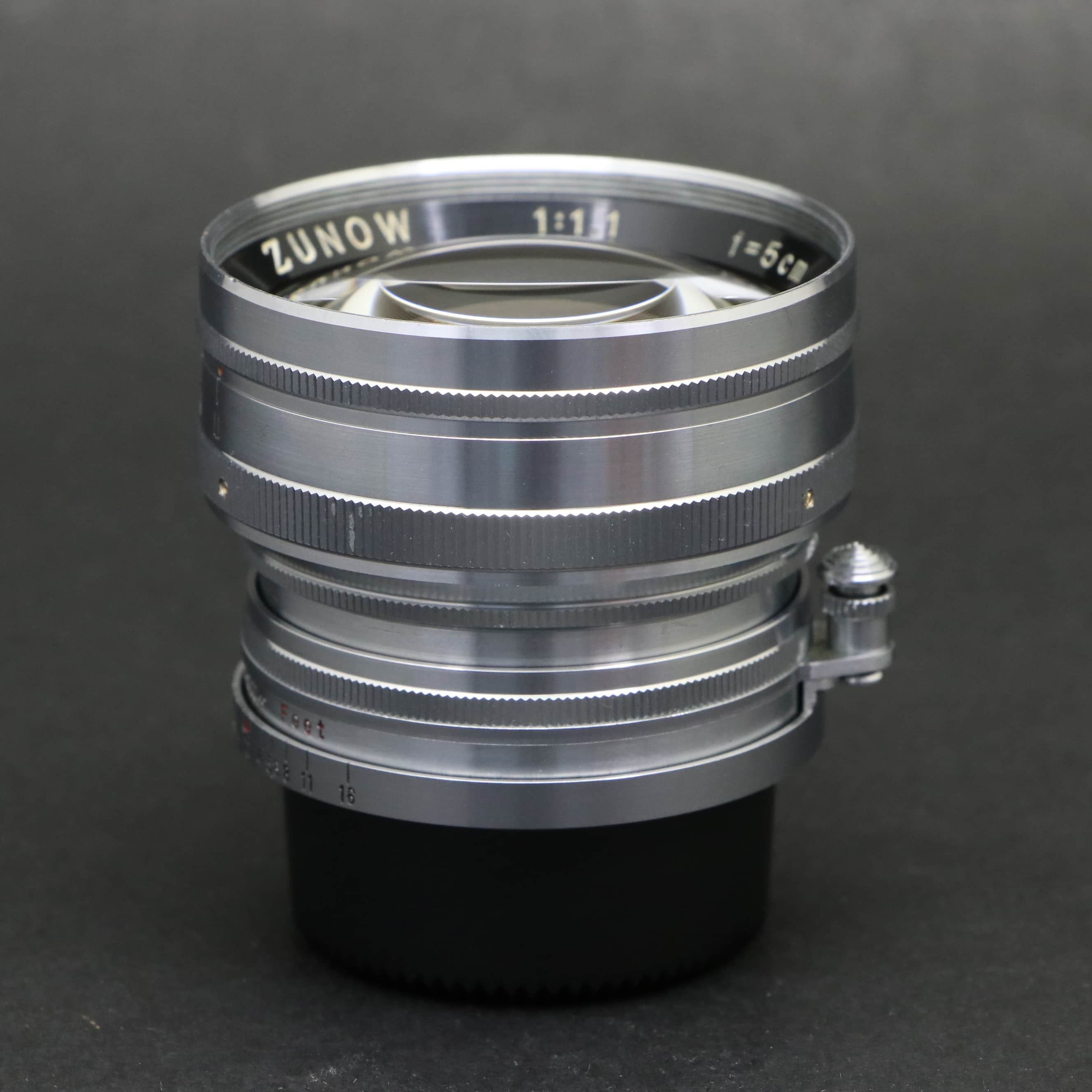 中古)Zunow (ズノー) ZUNOW 50mm F1.1 (ライカL) ※鏡筒オールシルバー