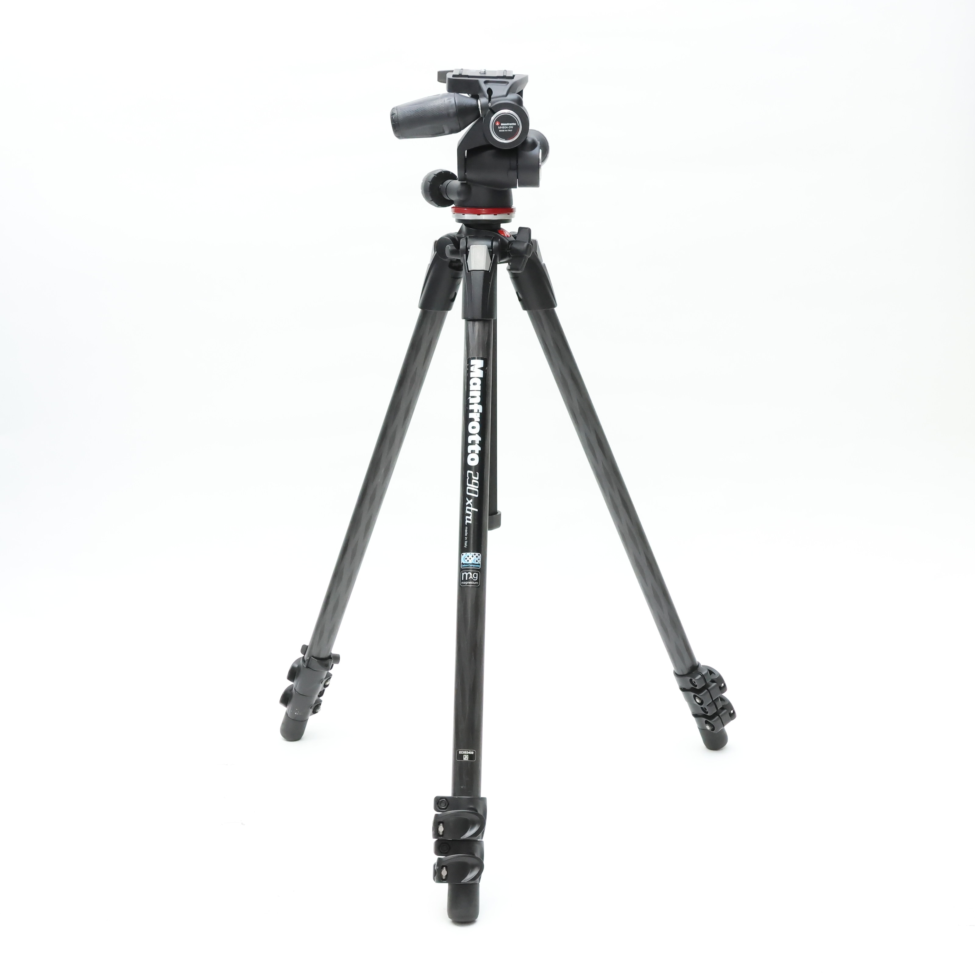 → 中古品3脚 中古)Manfrotto (マンフロット) 290XTRAカーボン3段三脚＋3ウェイ雲台