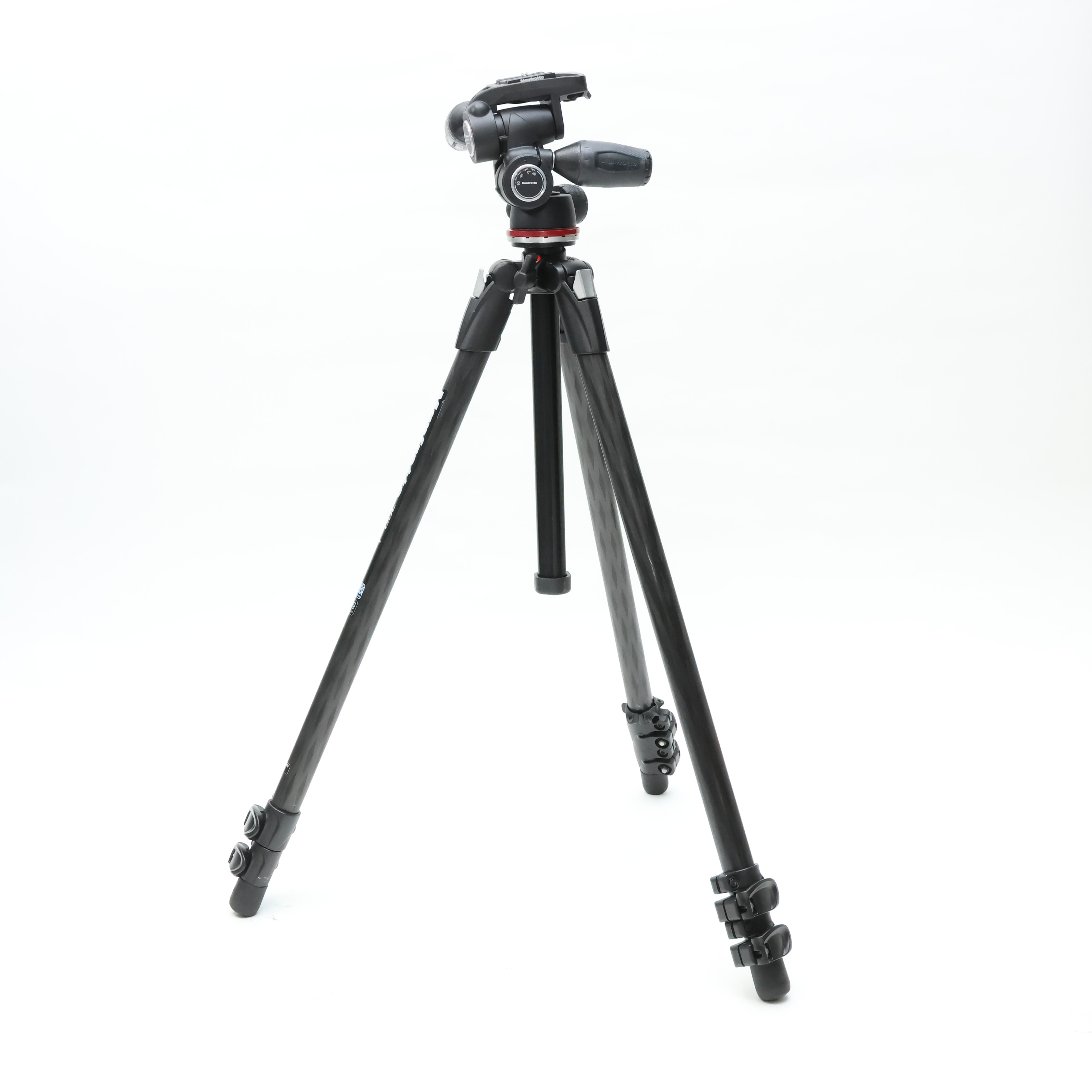 中古)Manfrotto (マンフロット) 290XTRAカーボン3段三脚＋3ウェイ雲台