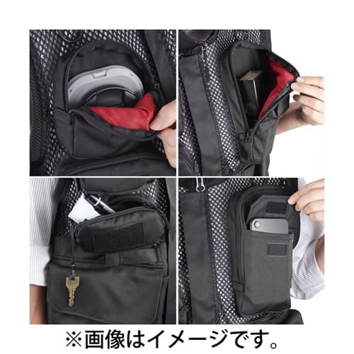 新品)HAKUBA (ハクバ) GW-PRO RED カメラマンメッシュベスト L KCMV 
