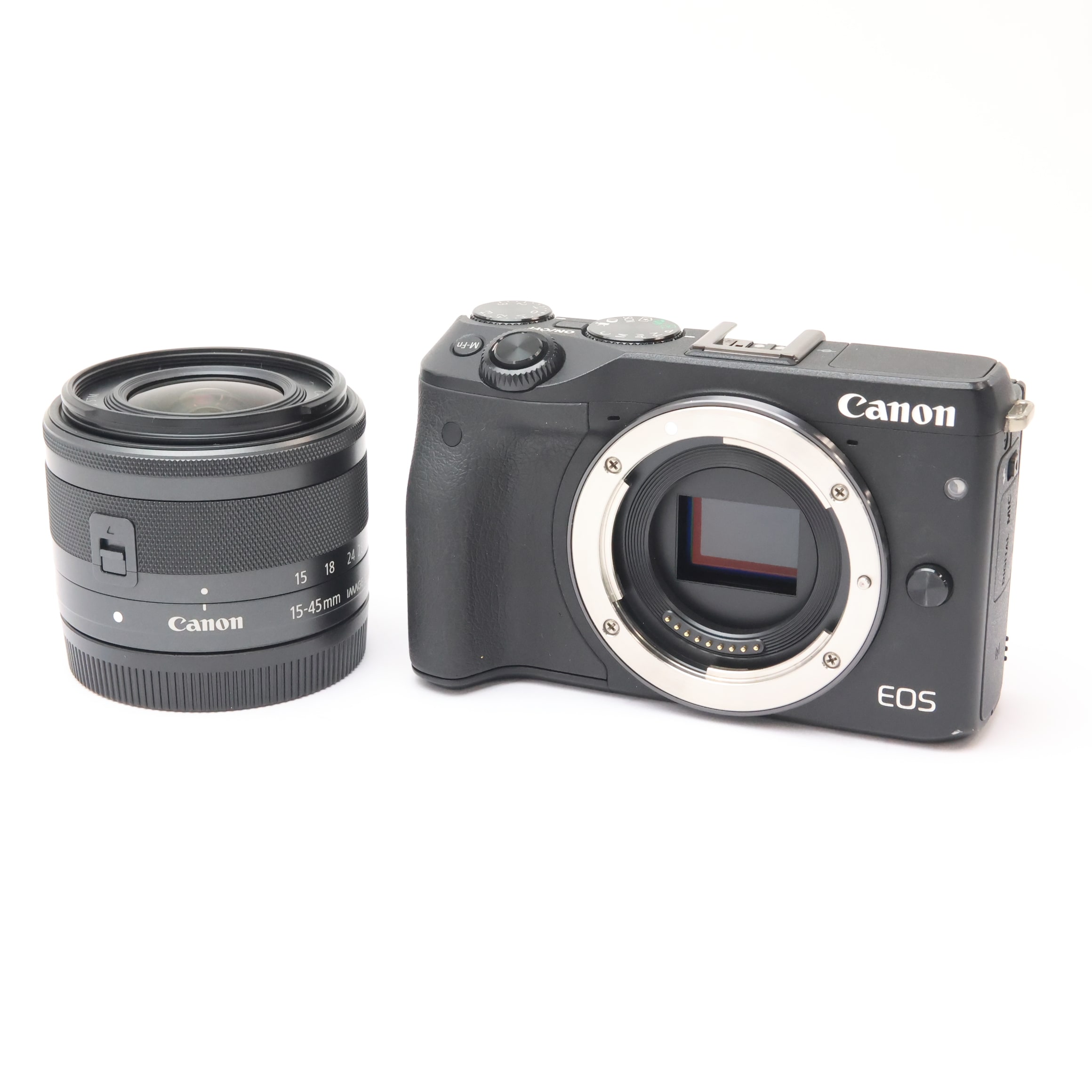 中古)Canon (キヤノン) EOS M3 EF-M15-45 IS STM レンズキット 