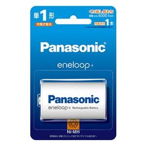 新品)Panasonic (パナソニック) 単1形ニッケル水素電池 BK-1MCD/1