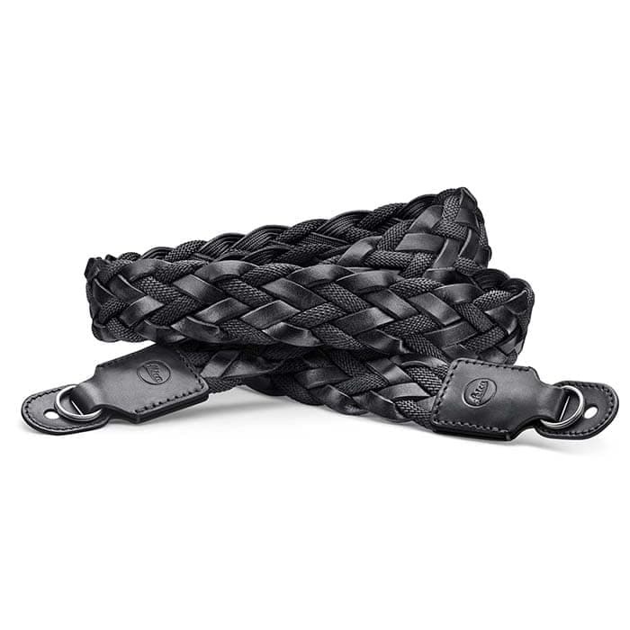 新品)Leica (ライカ) キャリングストラップ平編みレーヨン＆レザー