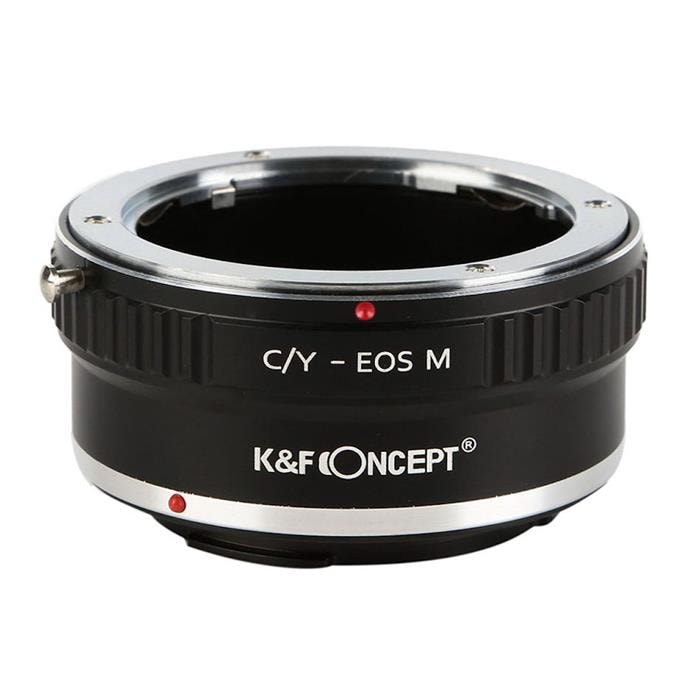 K&F Concept (ケーアンドエフ・コンセプト) マウントアダプター ヤシカコンタックスレンズ/キヤノンEOS Mボディ用  KF-CYEM