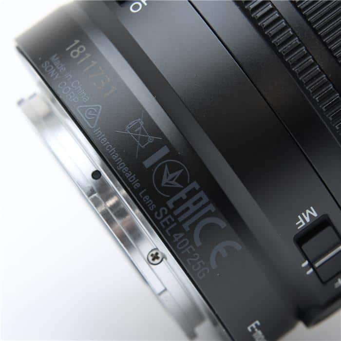 中古)SONY (ソニー) FE 40mm F2.5G SEL40F25G(商品ID 中古)SONY (ソニー) FE 40mm F2.5G SEL40F25G(商品ID
