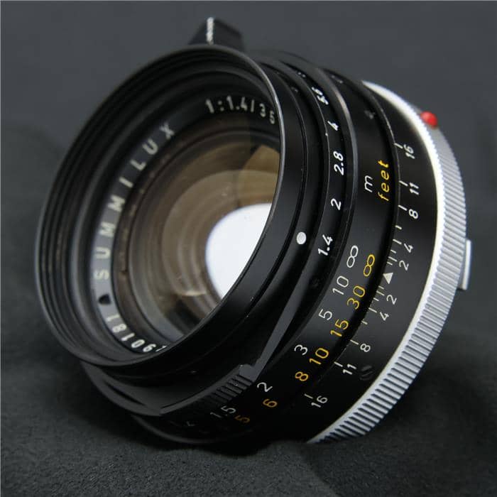 ズミルックス M35mm F1.4 2nd ストッパー付(ブラック) *フィルター径無し