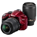 Nikon (ニコン) D3200 200mmダブルズームキット レッド