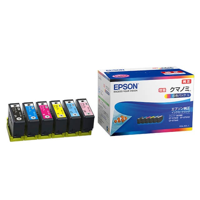 (新品)EPSON (エプソン) インクカートリッジ クマノミ (大容量タイプ) 6色セット  KUI-6CL-L（商品ID：4988617268982）詳細ページ | デジタルカメラ、ミラーレスカメラ、交換レンズの総合サイト｜マップカメラ