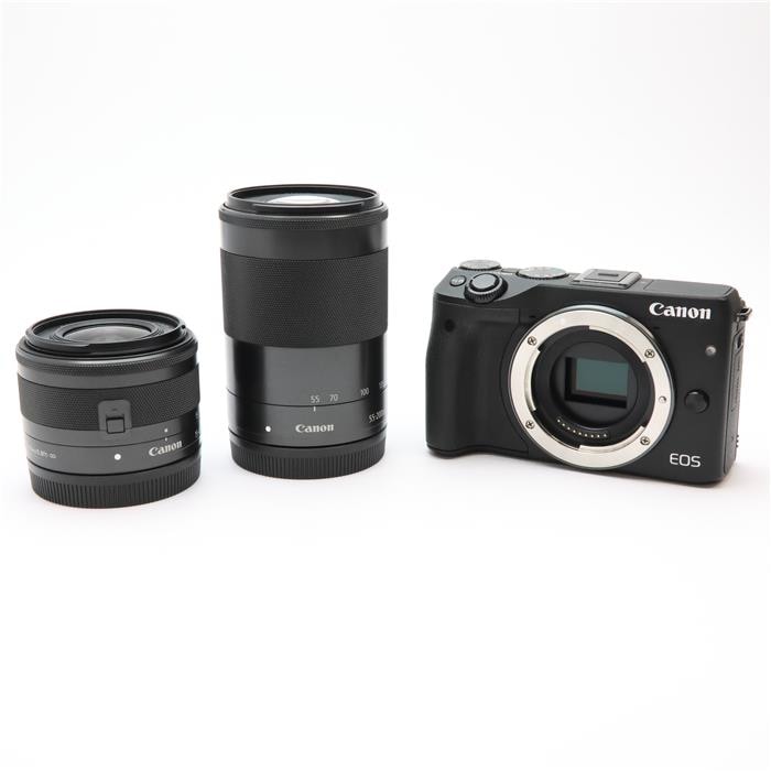中古)Canon (キヤノン) EOS M3 ダブルズームキット ブラック（商品ID