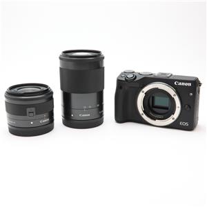 Canon EOS M3 ダブルズームキット 中古 おまけ色々 中古)Canon (キヤノン) EOS M3 ダブルズームキット ブラック（商品ID
