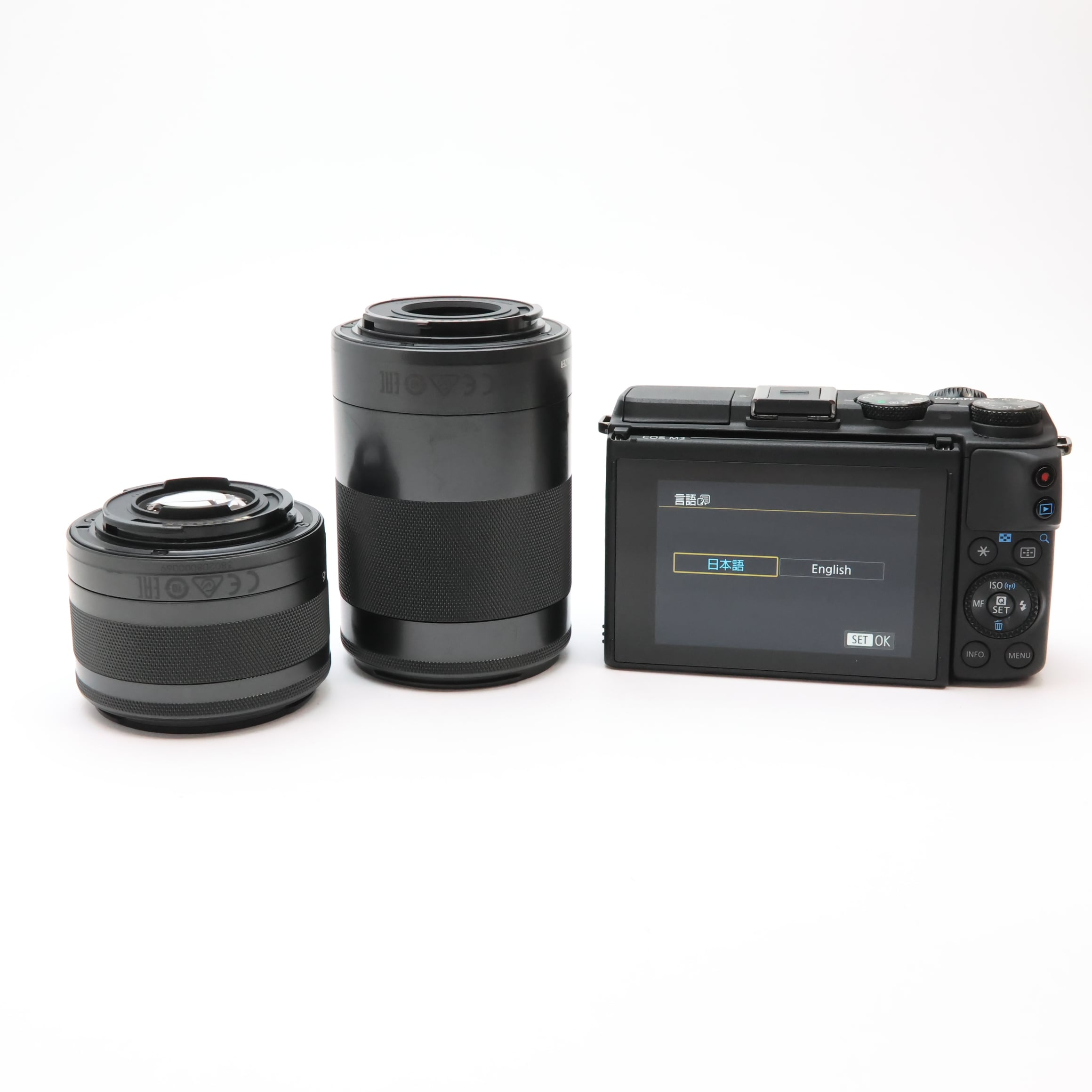 Canon EOS M3 ダブルズームキット 中古　6/16まで値下げ！！ 中古)Canon (キヤノン) EOS M3 ダブルズームキット ブラック（商品ID