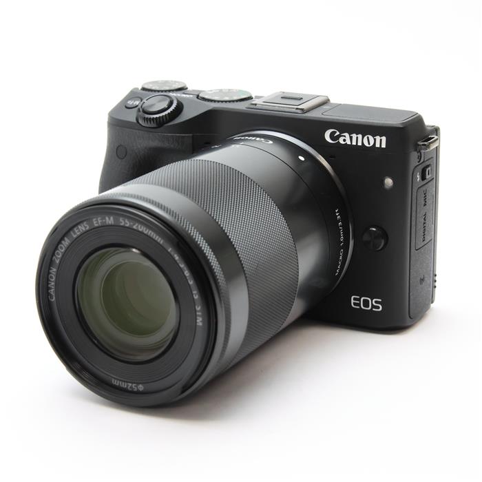 中古)Canon (キヤノン) EOS M3 ダブルズームキット ブラック（商品ID