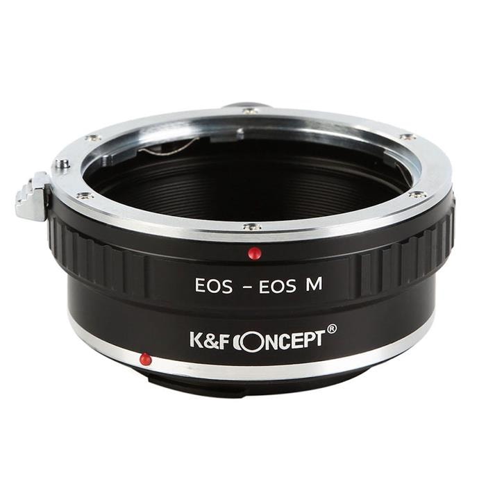 K&F Concept (ケーアンドエフ・コンセプト) マウントアダプター キヤノンEFレンズ/キヤノンEOS Mボディ用 三脚座付  KF-EFEM-T
