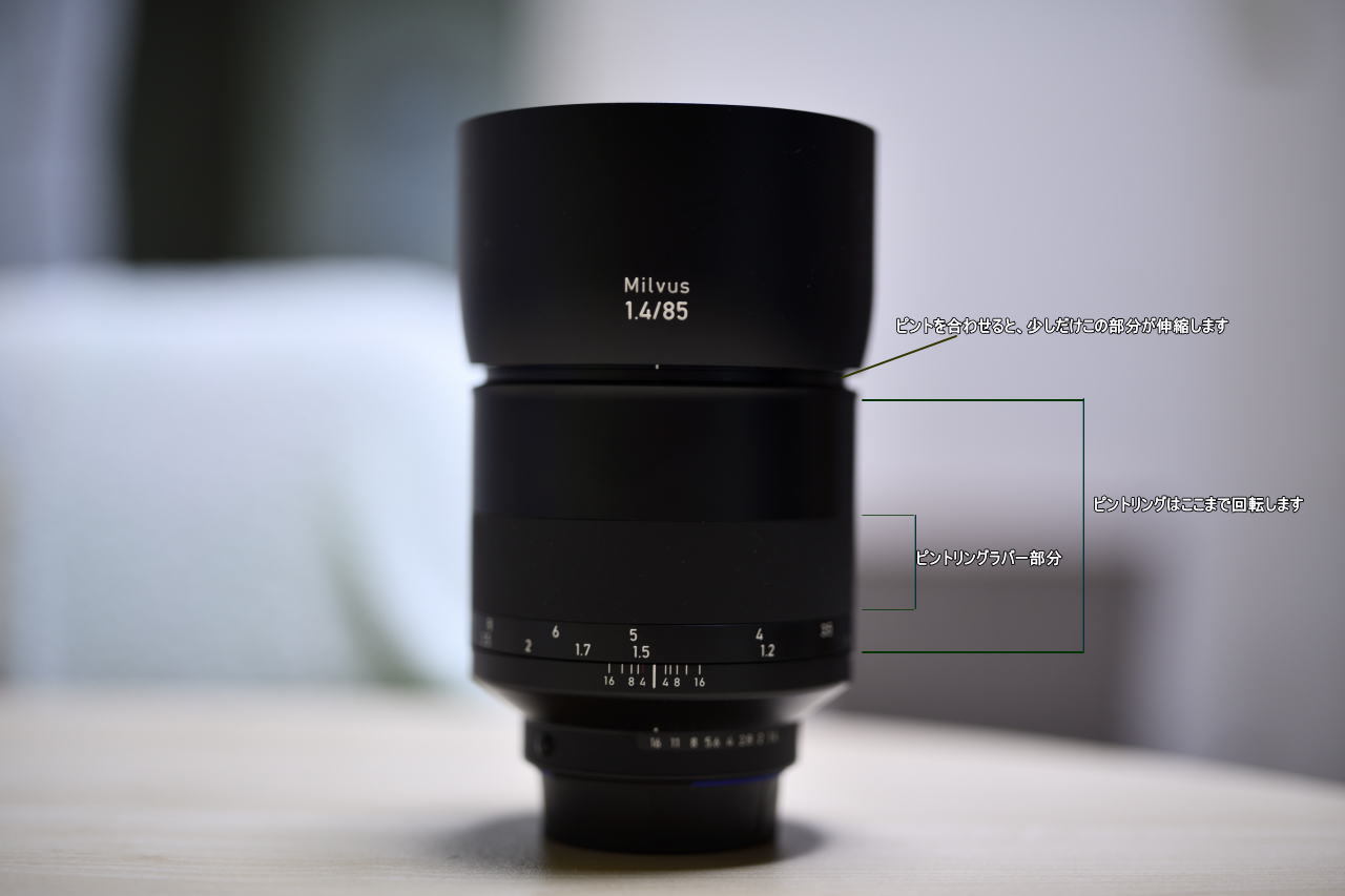 Carl Zeiss Milvus 85mm F1.4 ZF.2（ニコンF用）